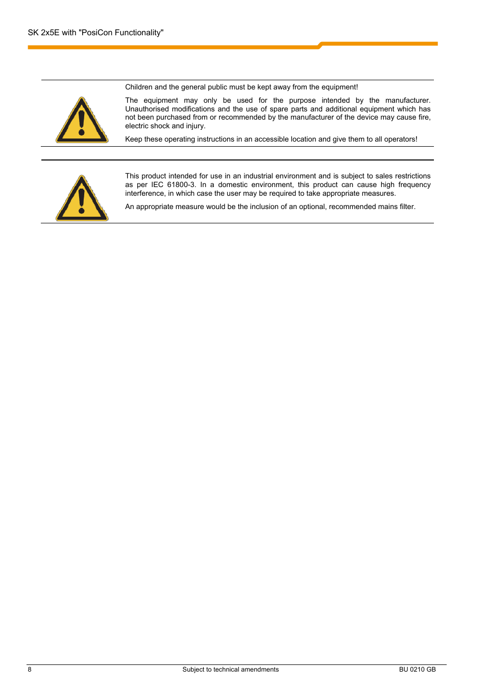 NORD Drivesystems BU0210 User Manual | Page 8 / 60