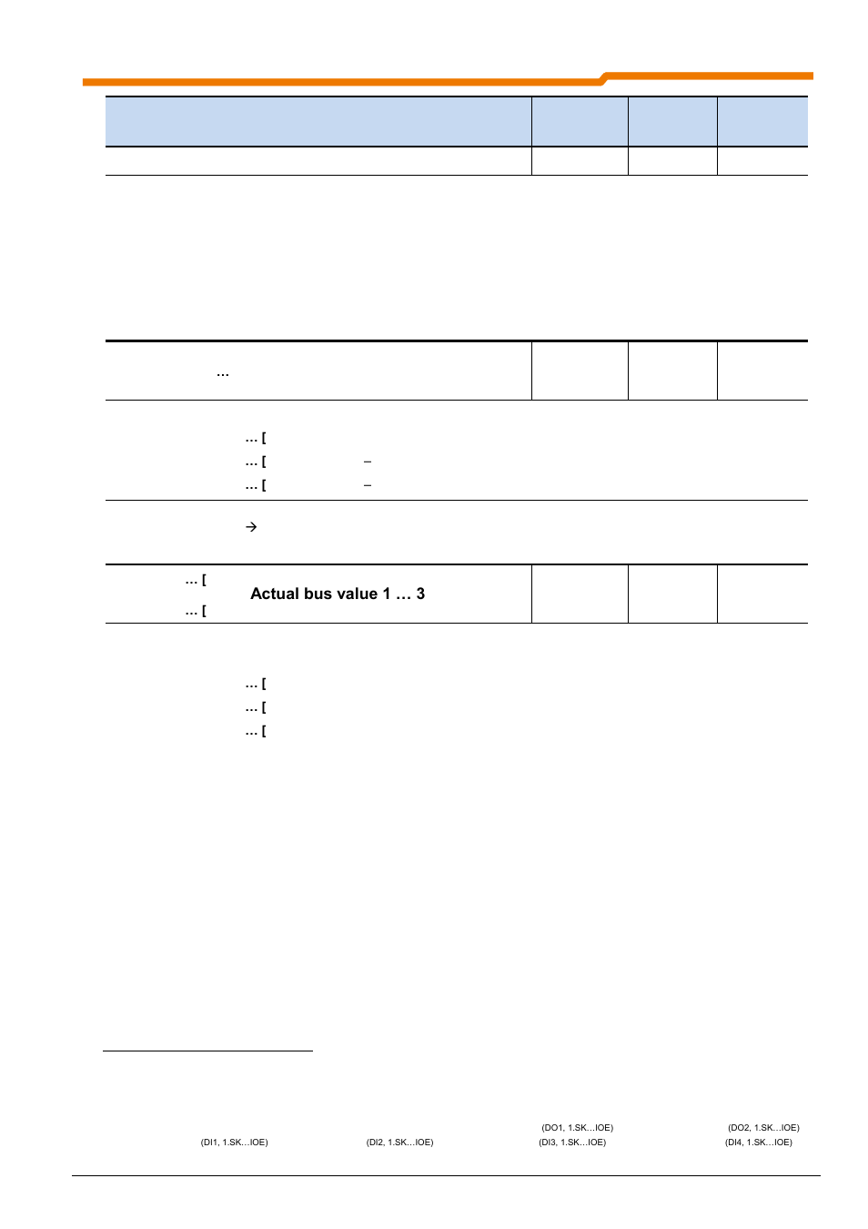 P514 can baud rate (system bus), P515, Can address (system bus) | P543, Actual bus value 1 … 3 | NORD Drivesystems BU0220 User Manual | Page 45 / 100