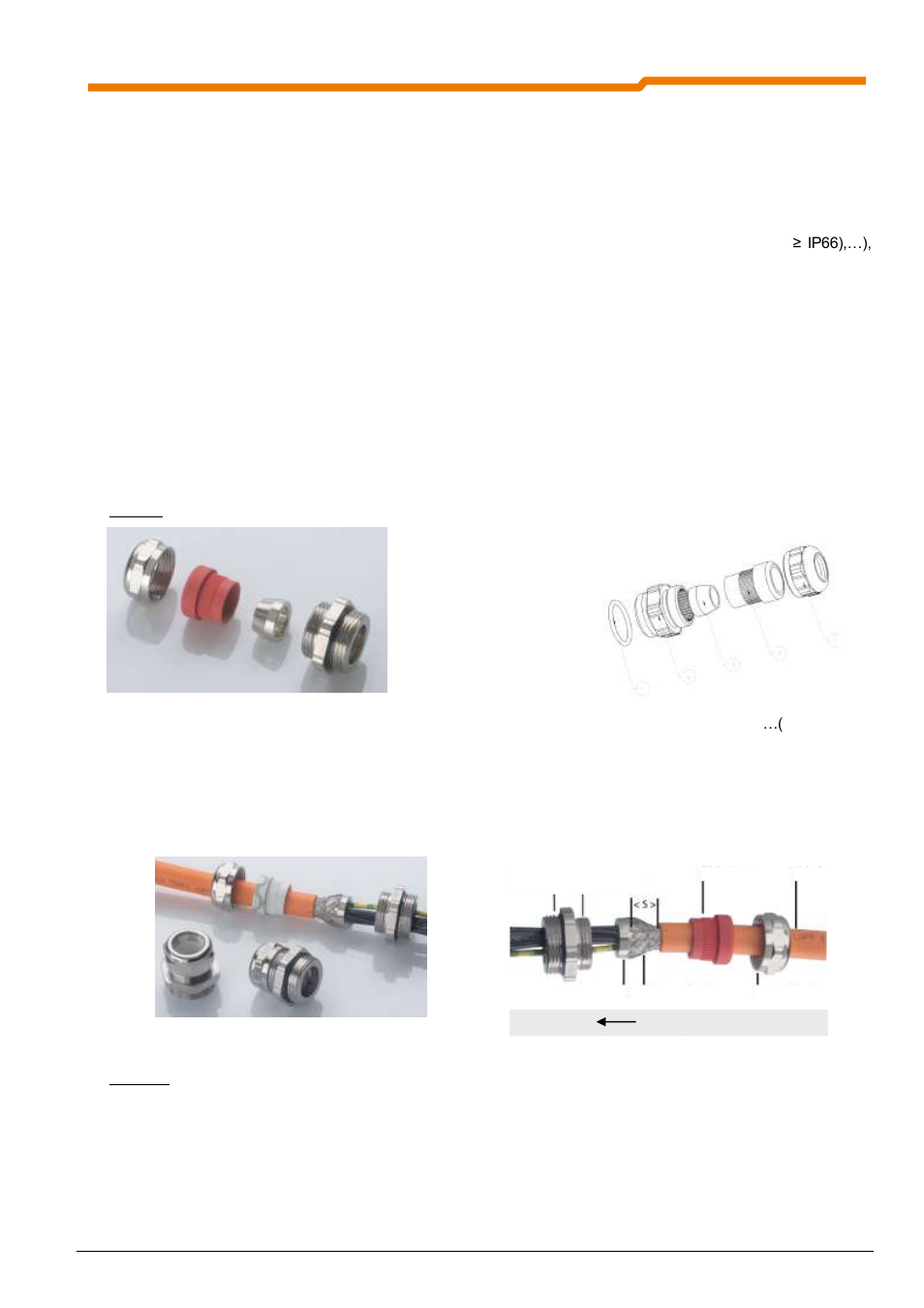 2 cable glands and shielding connections, 1 fixed connection (cable gland) | NORD Drivesystems BU0220 User Manual | Page 79 / 100