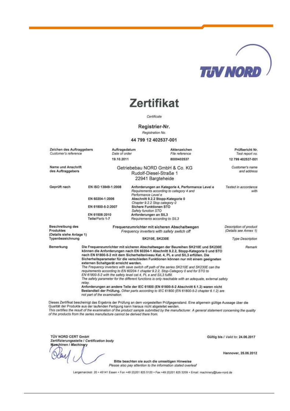 NORD Drivesystems BU0230 User Manual | Page 11 / 76