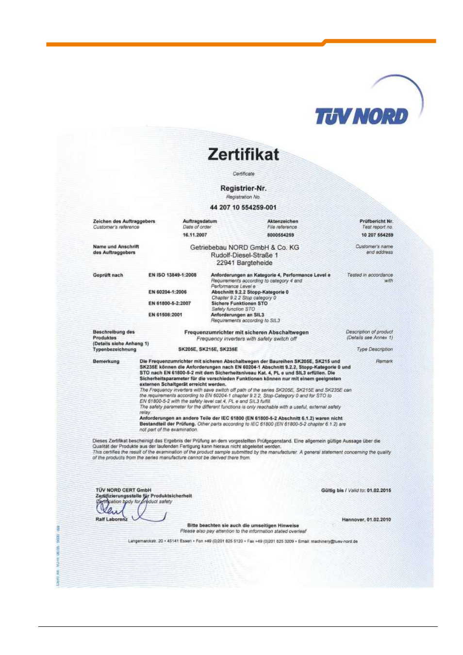 NORD Drivesystems BU0230 User Manual | Page 13 / 76