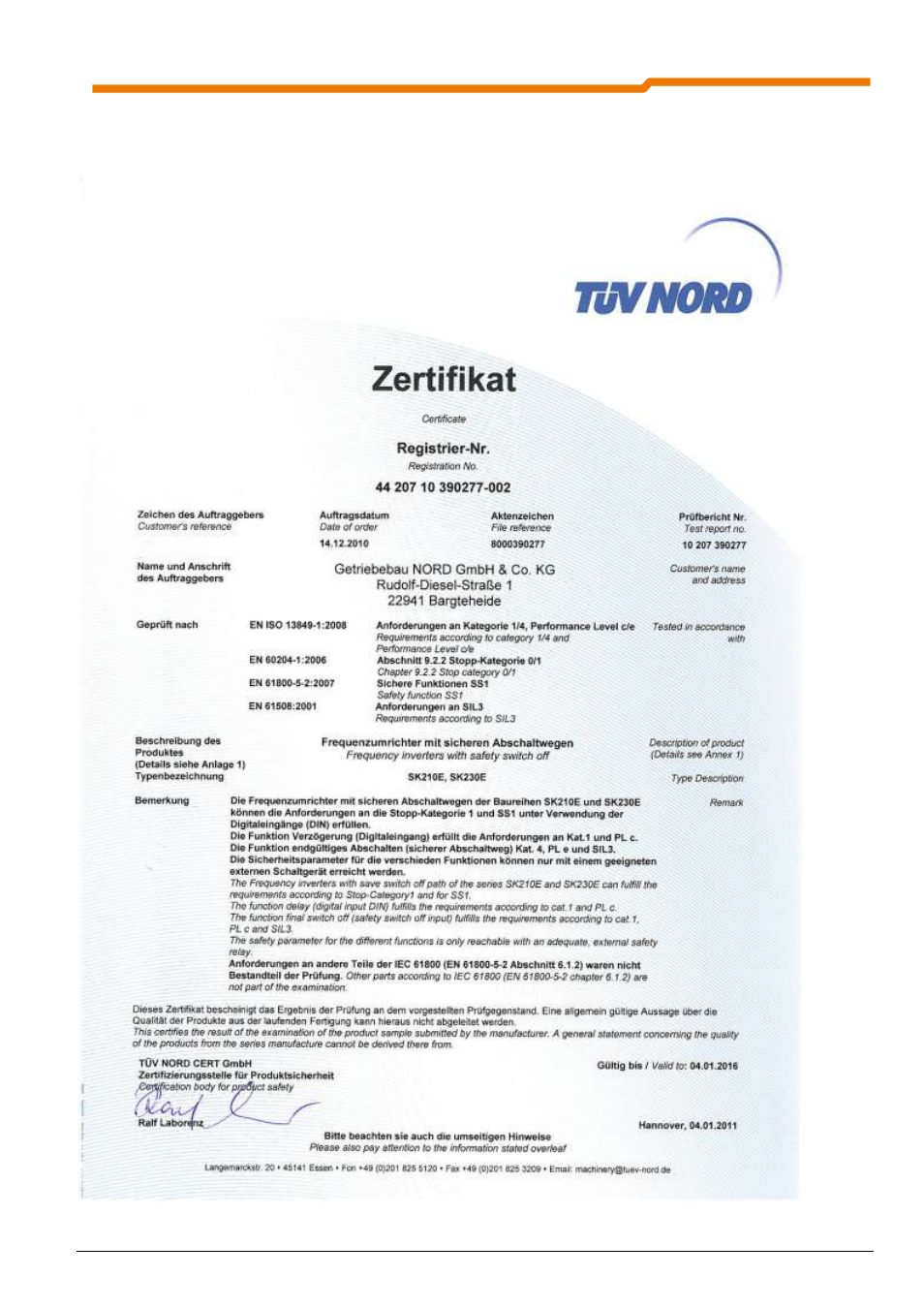 NORD Drivesystems BU0230 User Manual | Page 15 / 76