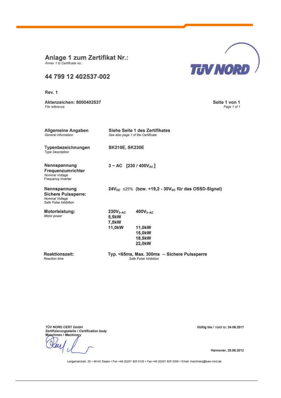 NORD Drivesystems BU0230 User Manual | Page 18 / 76