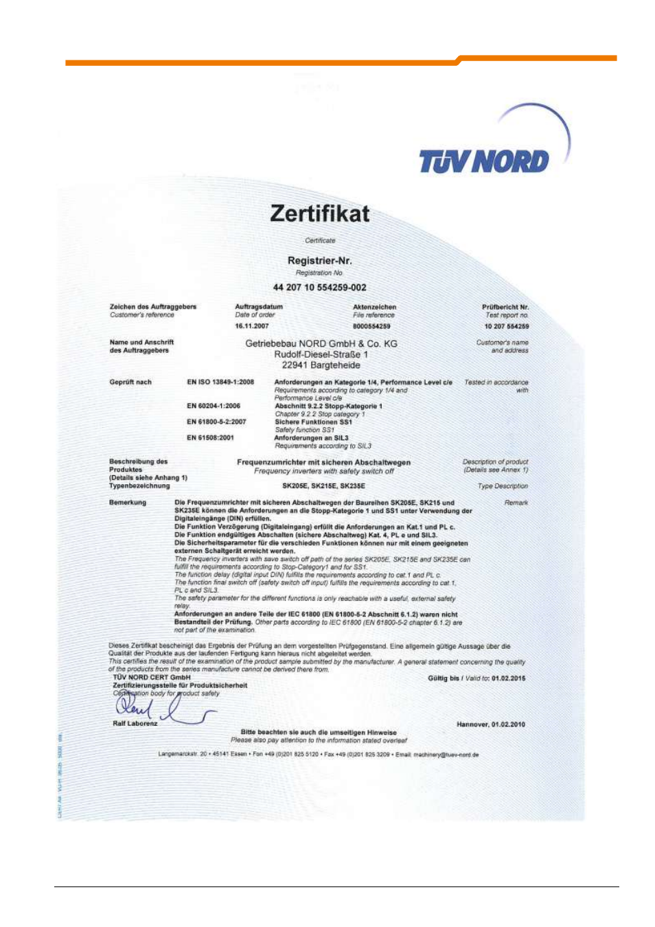 NORD Drivesystems BU0230 User Manual | Page 19 / 76