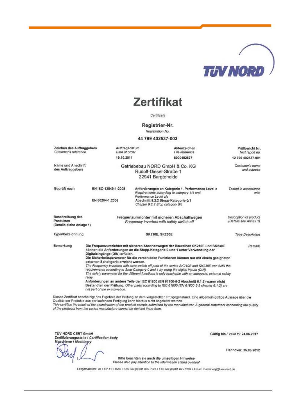NORD Drivesystems BU0230 User Manual | Page 23 / 76
