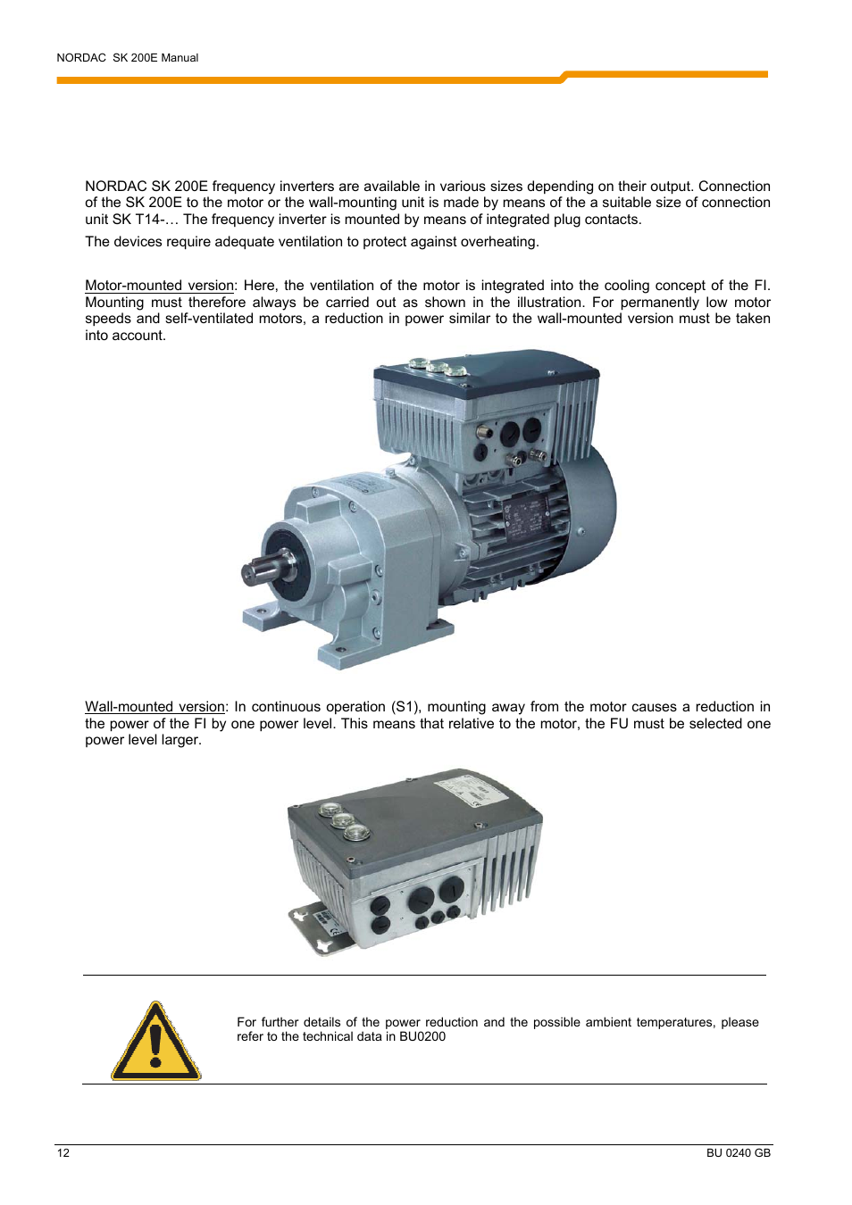 NORD Drivesystems BU0240 User Manual | Page 12 / 40