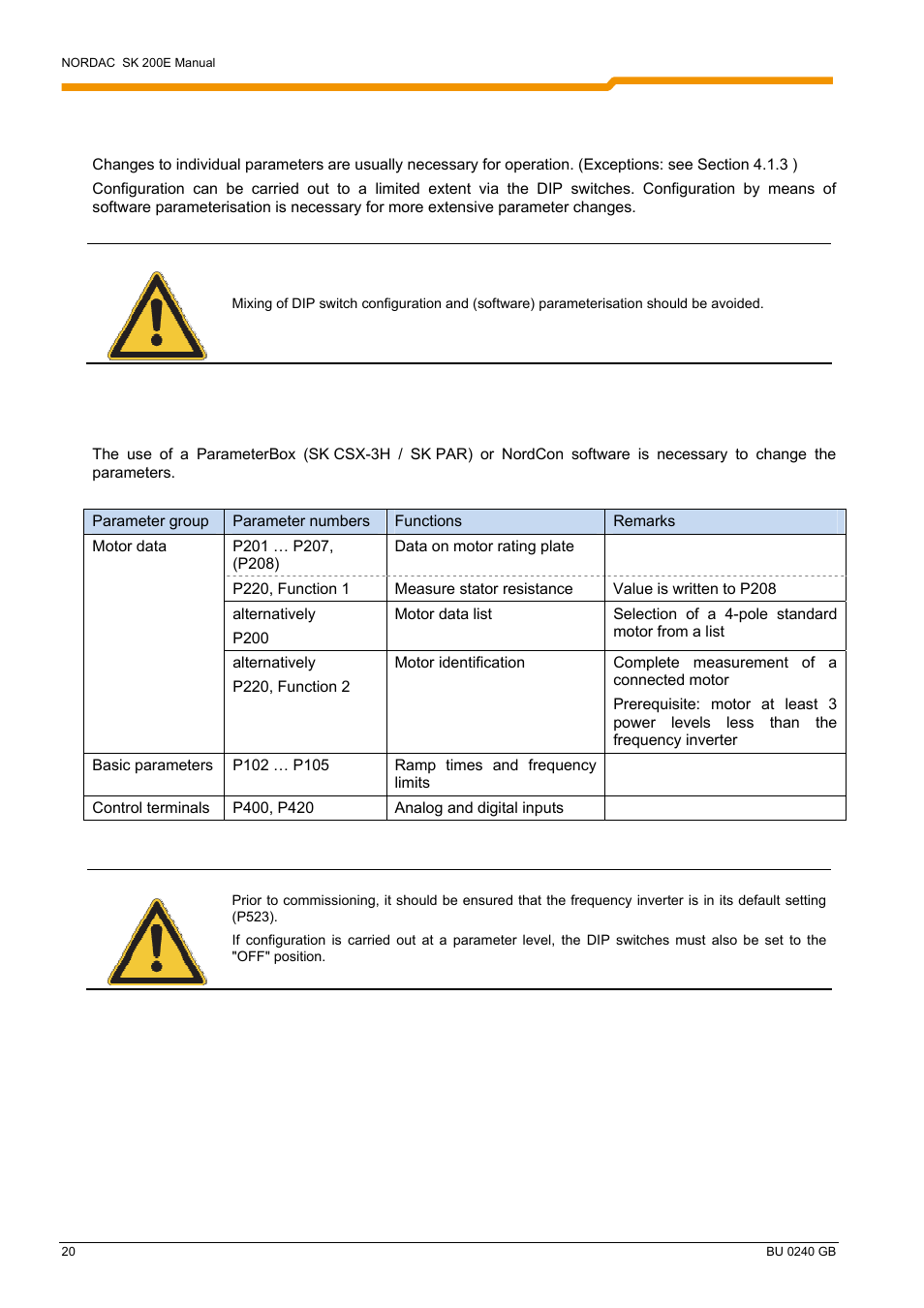 NORD Drivesystems BU0240 User Manual | Page 20 / 40