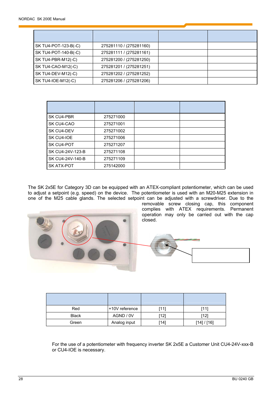 NORD Drivesystems BU0240 User Manual | Page 28 / 40
