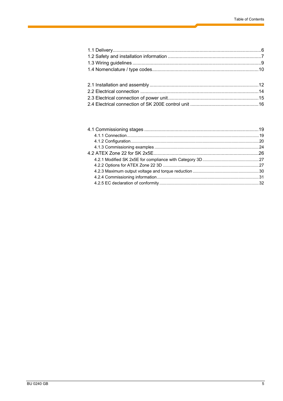 NORD Drivesystems BU0240 User Manual | Page 5 / 40