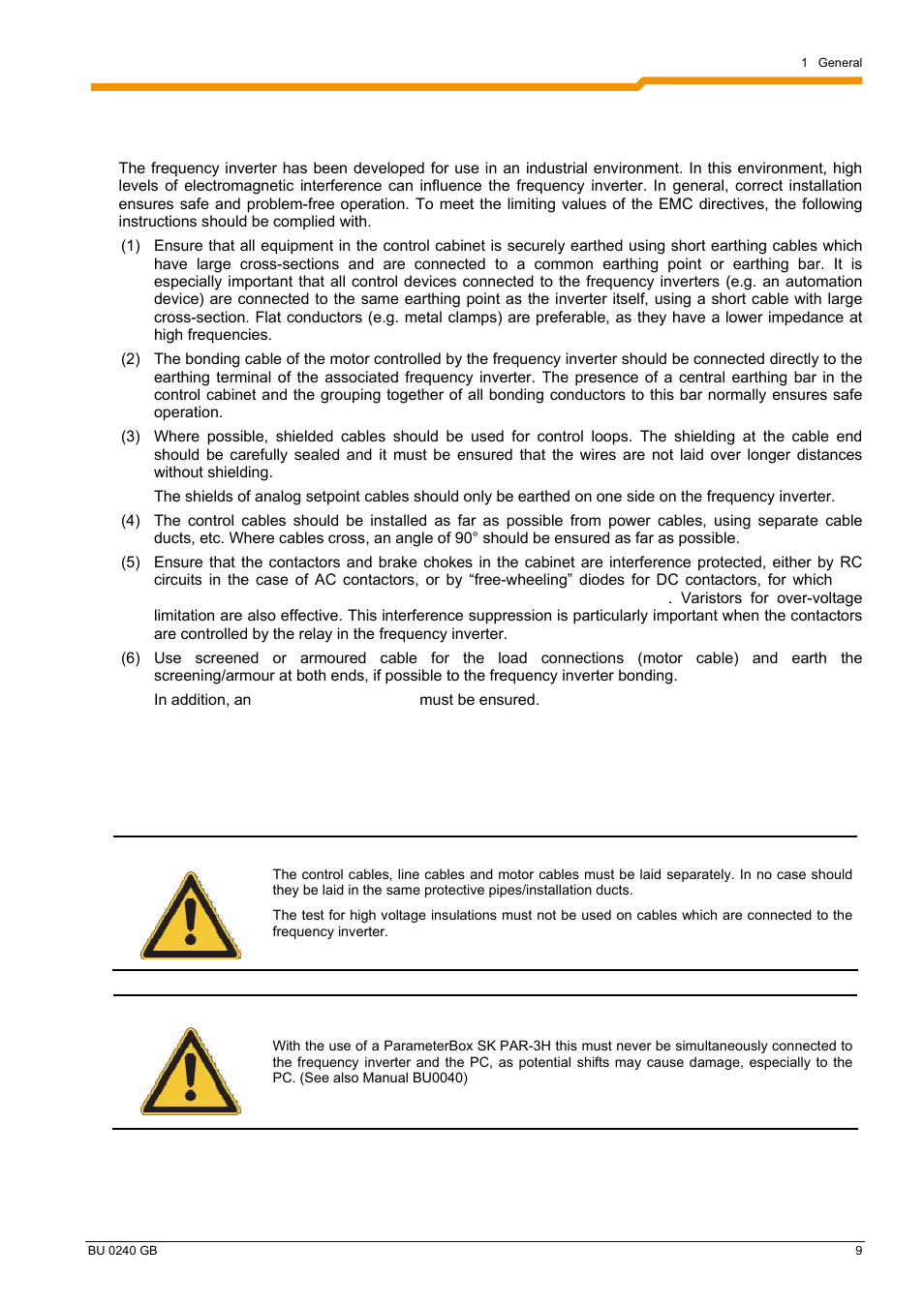 3 wiring guidelines | NORD Drivesystems BU0240 User Manual | Page 9 / 40