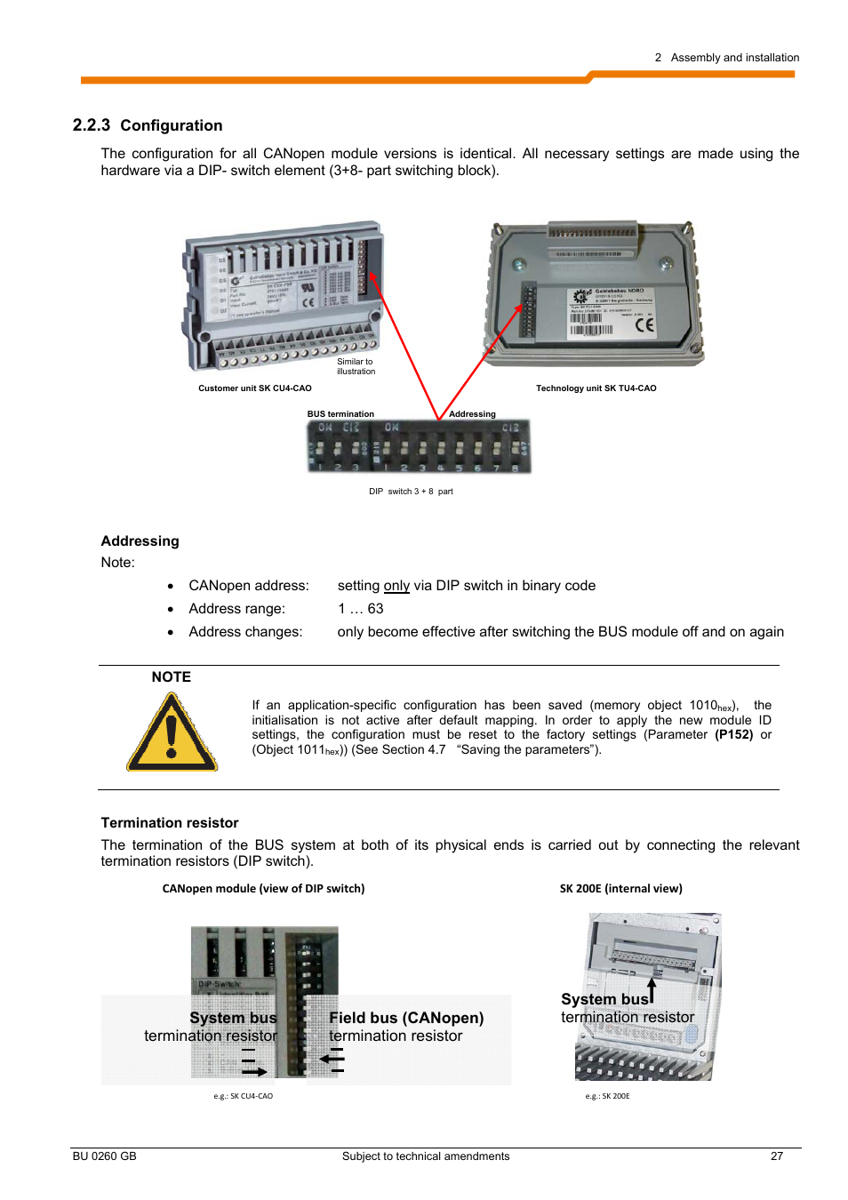 NORD Drivesystems BU0260 User Manual | Page 27 / 116