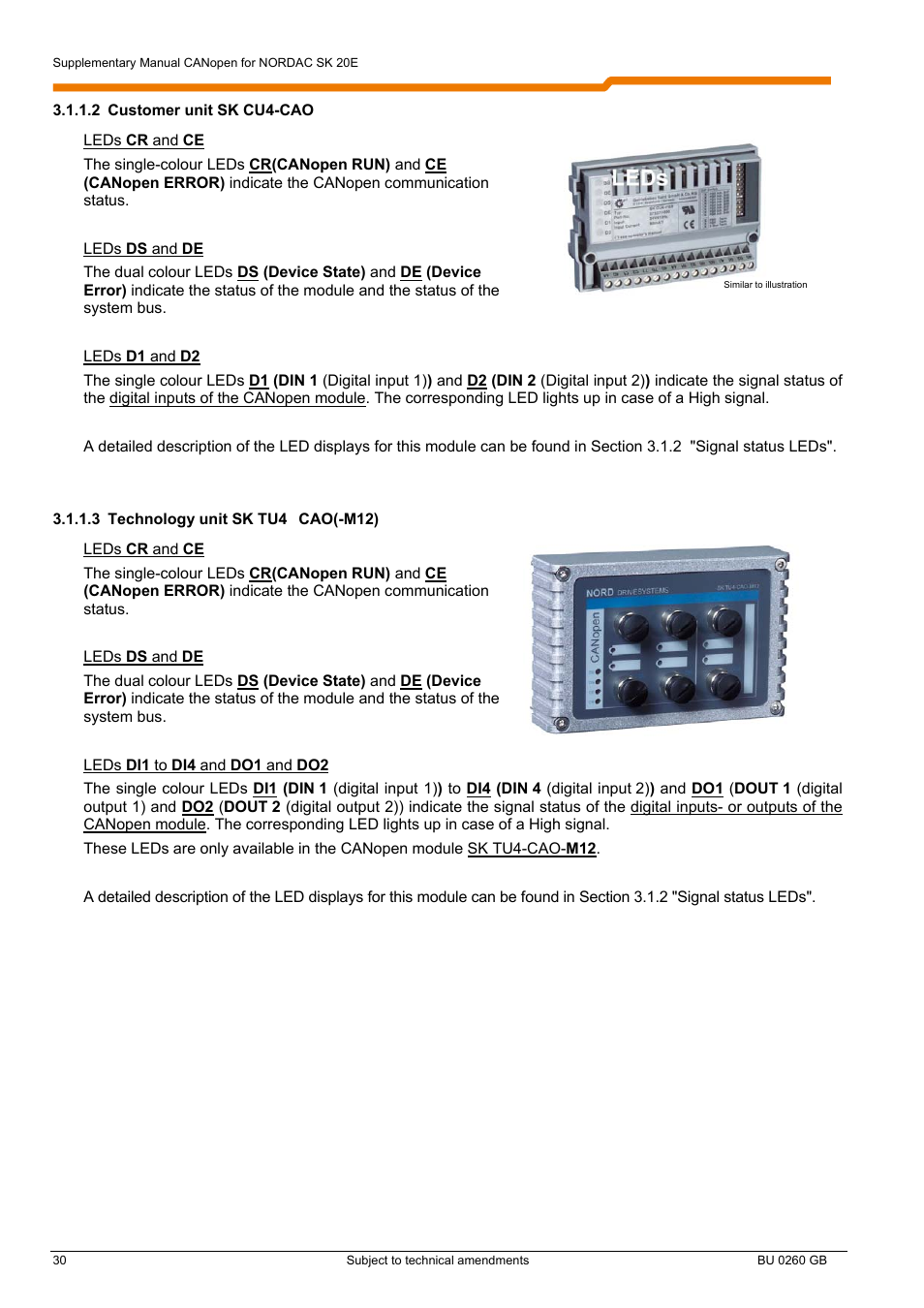 NORD Drivesystems BU0260 User Manual | Page 30 / 116