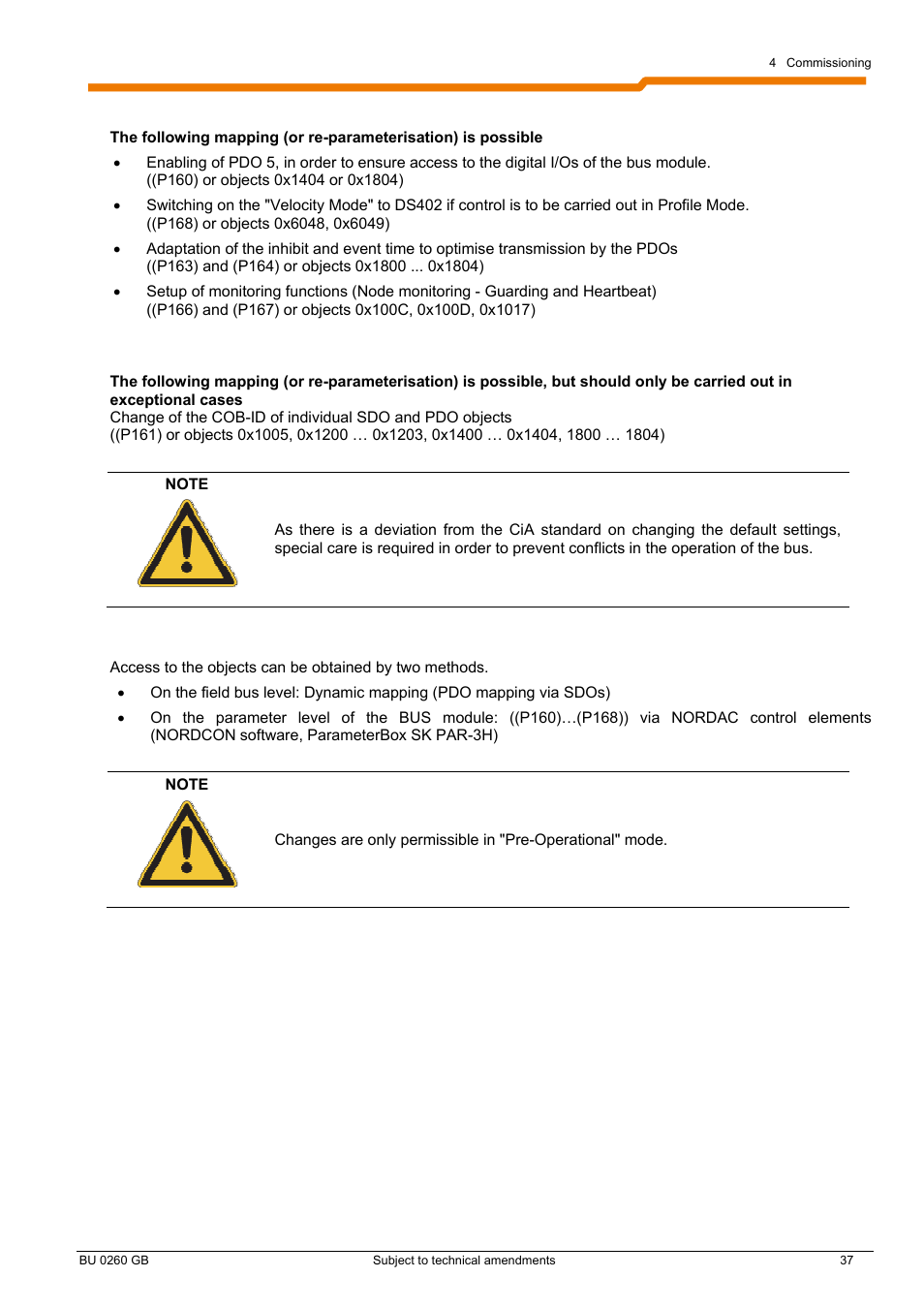 NORD Drivesystems BU0260 User Manual | Page 37 / 116