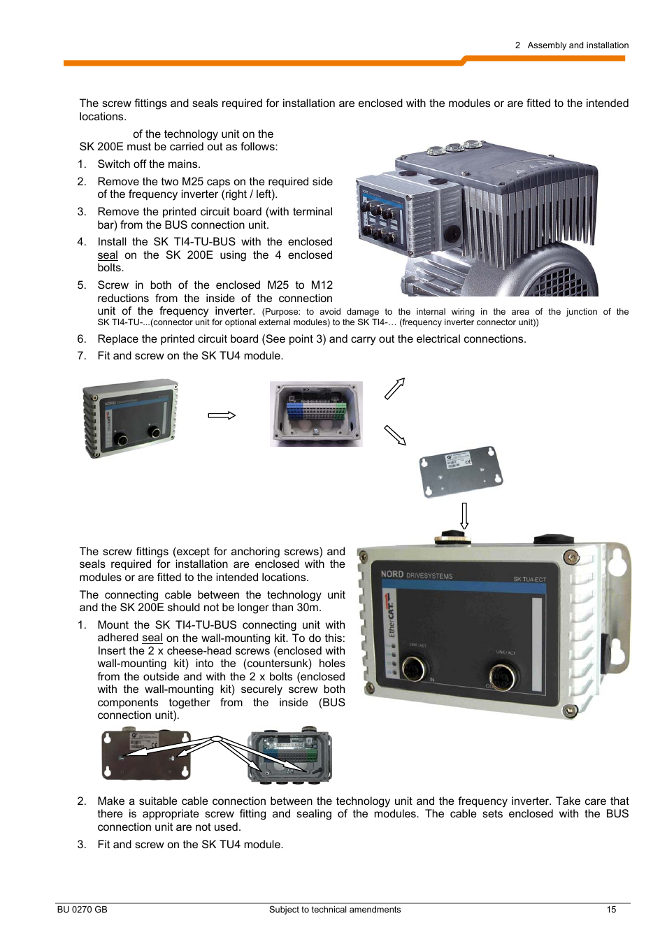 NORD Drivesystems BU0270 User Manual | Page 15 / 76