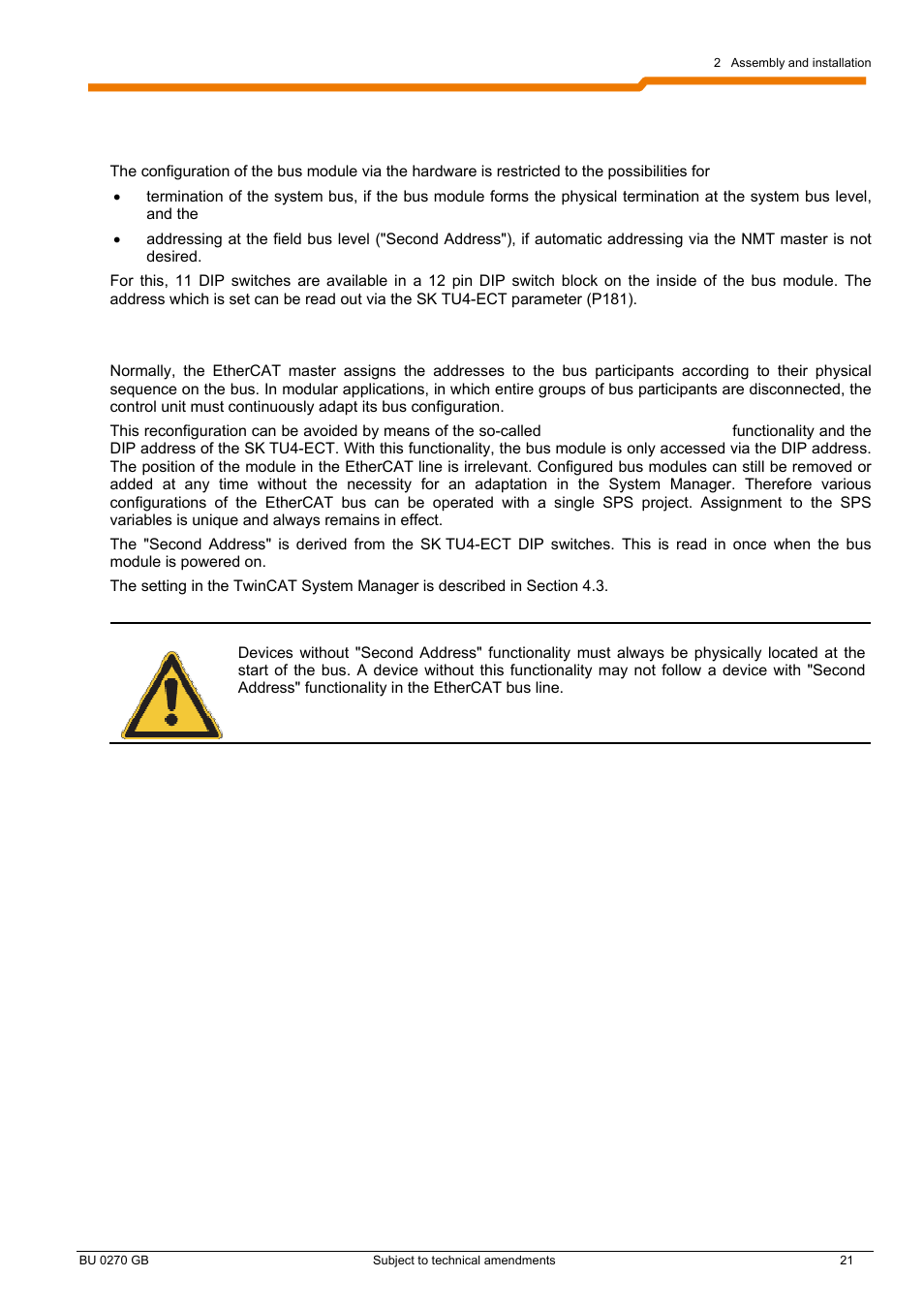 NORD Drivesystems BU0270 User Manual | Page 21 / 76