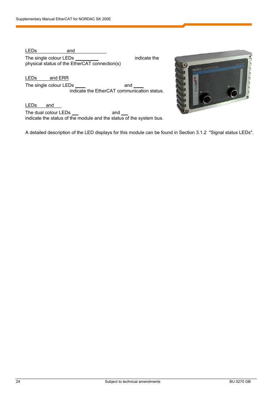 NORD Drivesystems BU0270 User Manual | Page 24 / 76