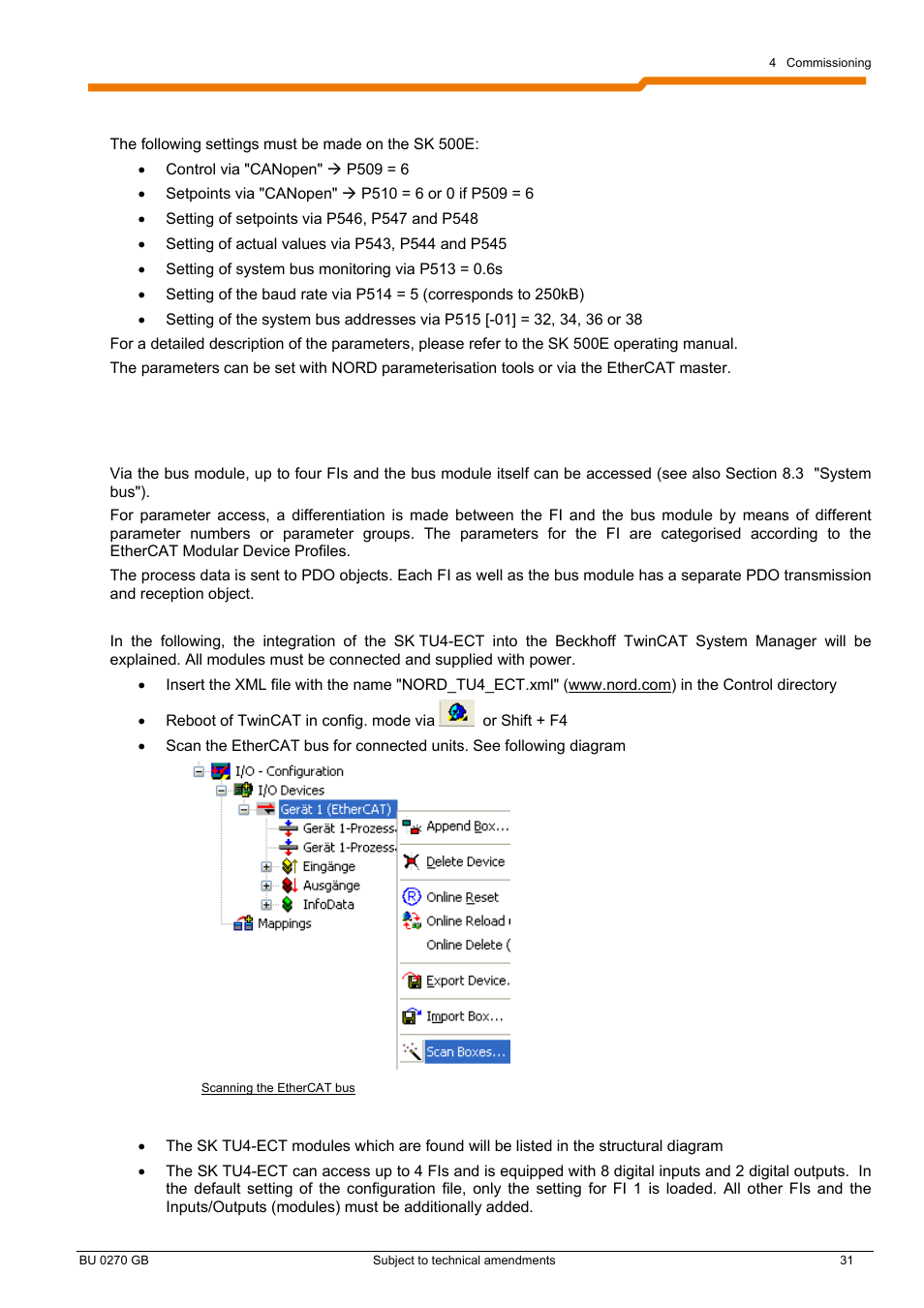 NORD Drivesystems BU0270 User Manual | Page 31 / 76