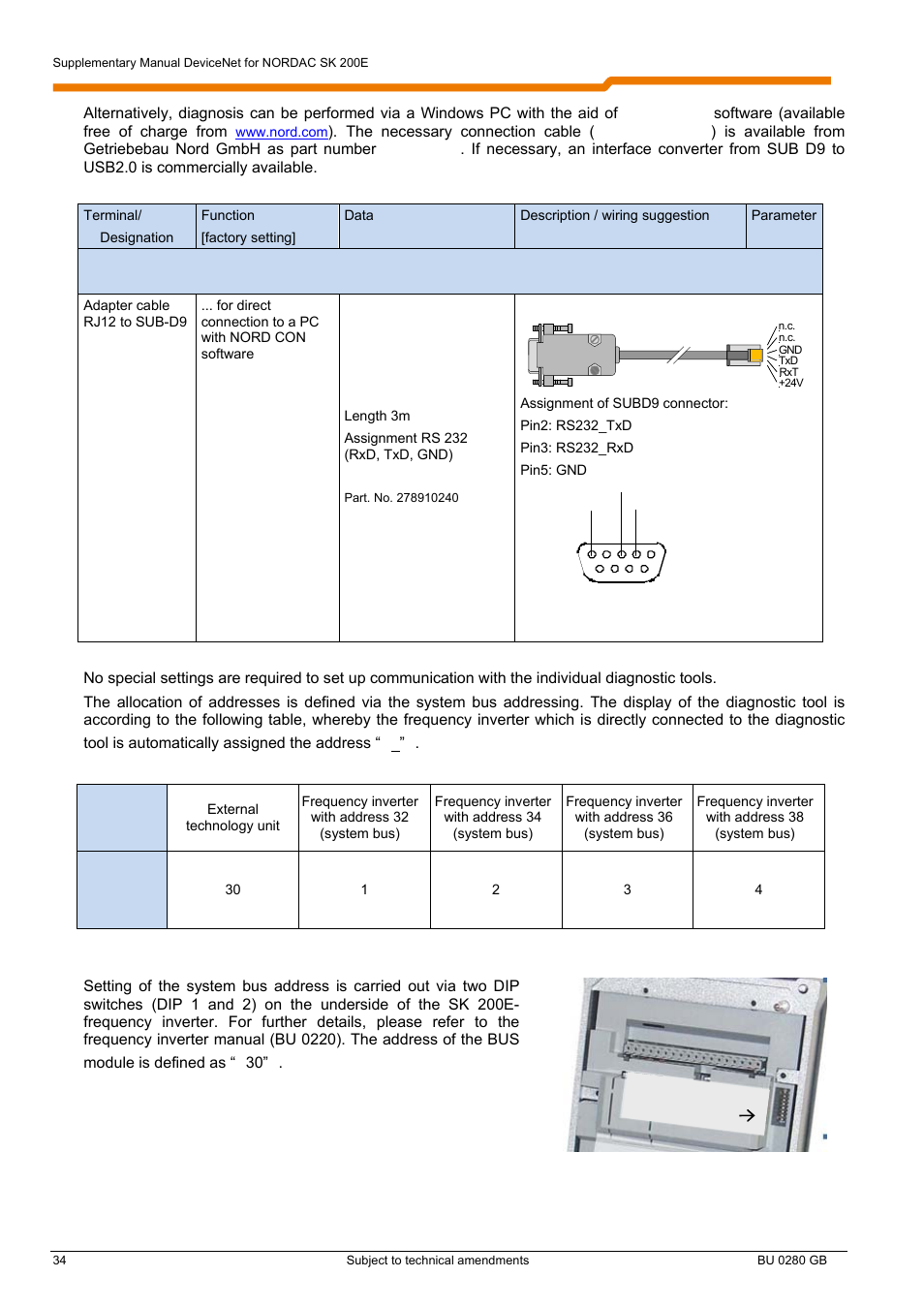 NORD Drivesystems BU0280 User Manual | Page 34 / 78