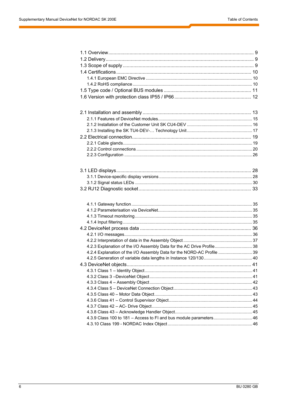 NORD Drivesystems BU0280 User Manual | Page 6 / 78