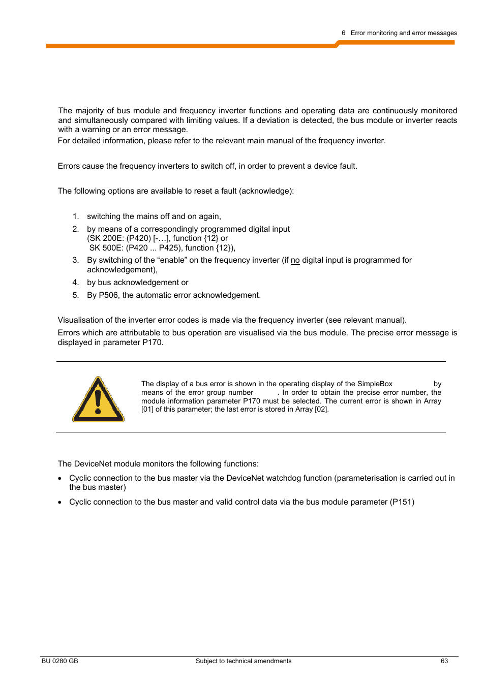 NORD Drivesystems BU0280 User Manual | Page 63 / 78