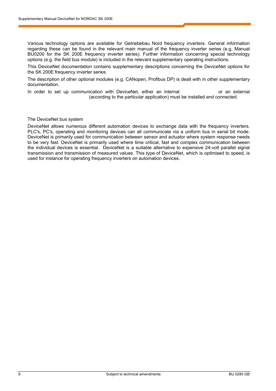 1 general information | NORD Drivesystems BU0280 User Manual | Page 8 / 78