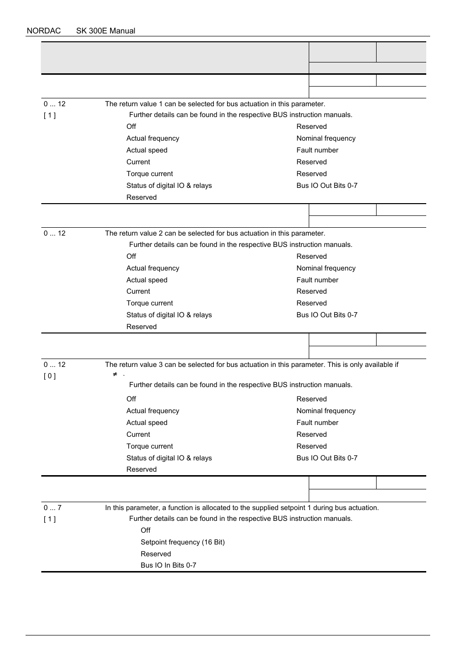 NORD Drivesystems BU0300 User Manual | Page 108 / 148