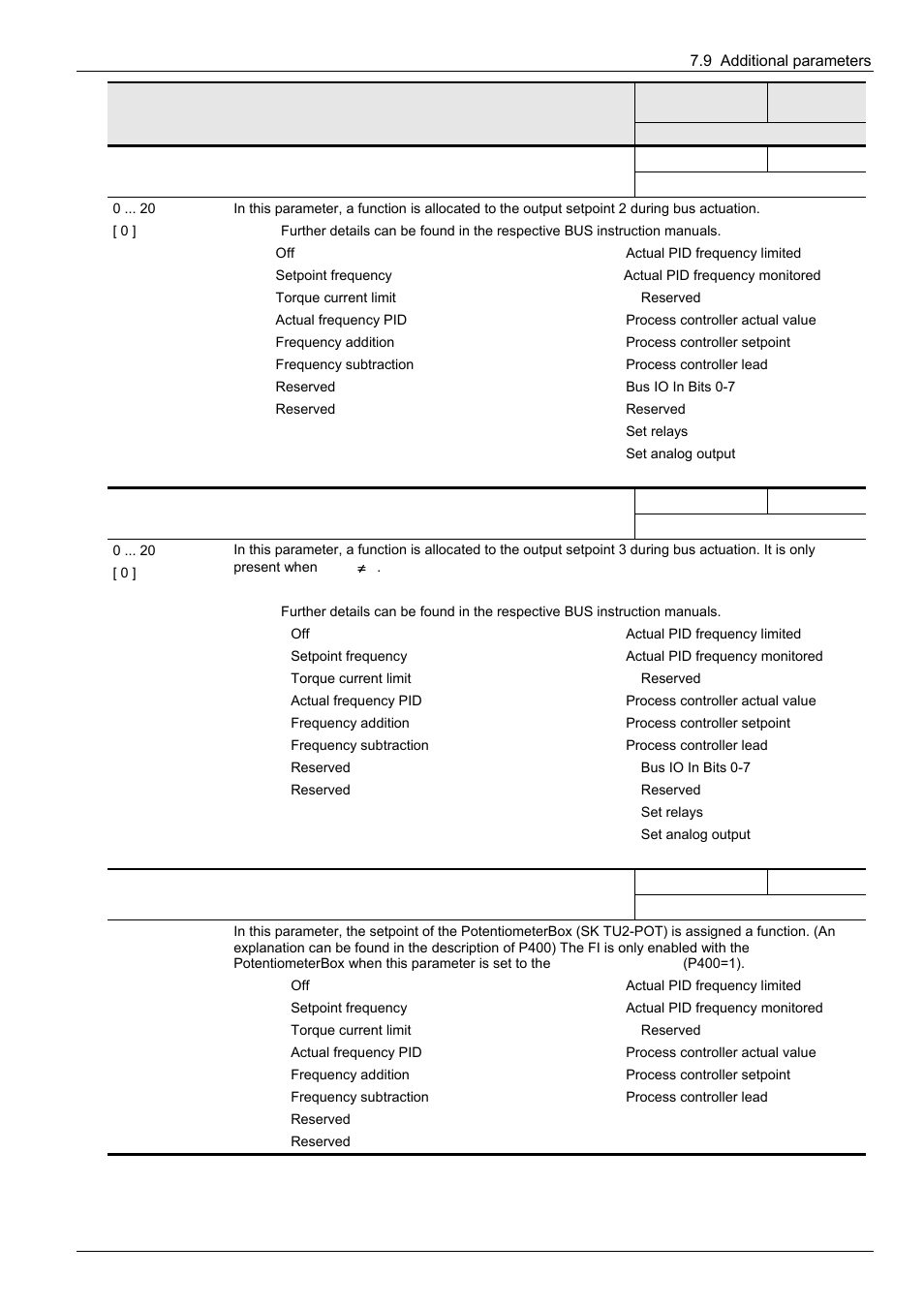 NORD Drivesystems BU0300 User Manual | Page 109 / 148