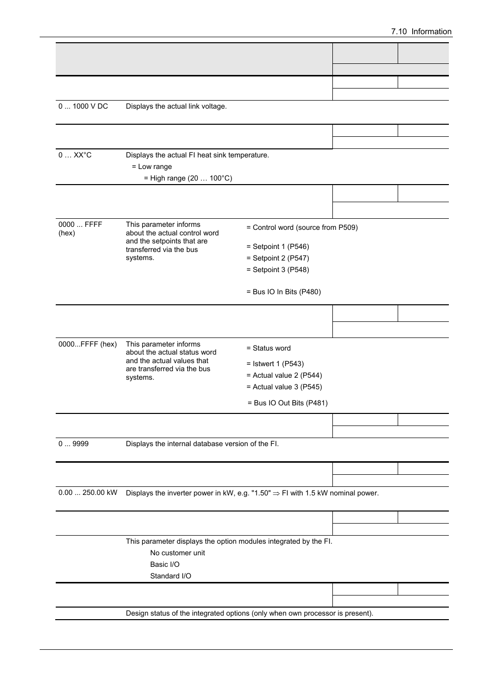 NORD Drivesystems BU0300 User Manual | Page 113 / 148