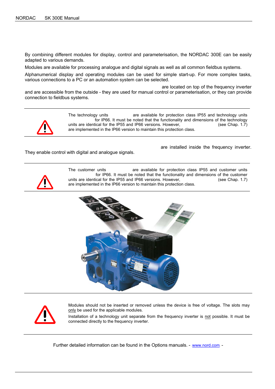 3 options 3.1 | NORD Drivesystems BU0300 User Manual | Page 32 / 148