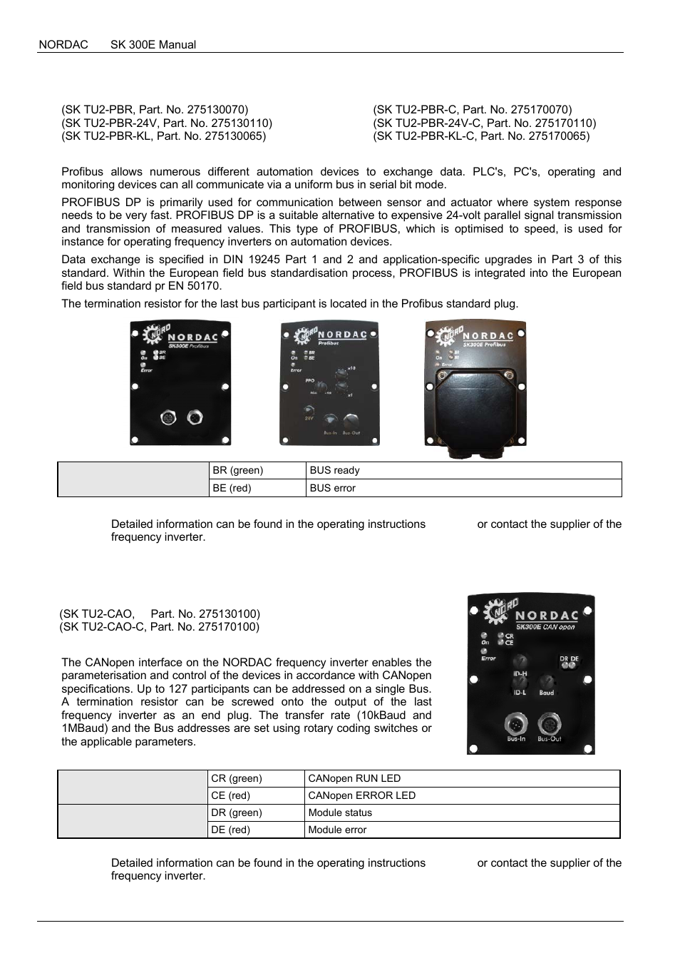 NORD Drivesystems BU0300 User Manual | Page 42 / 148