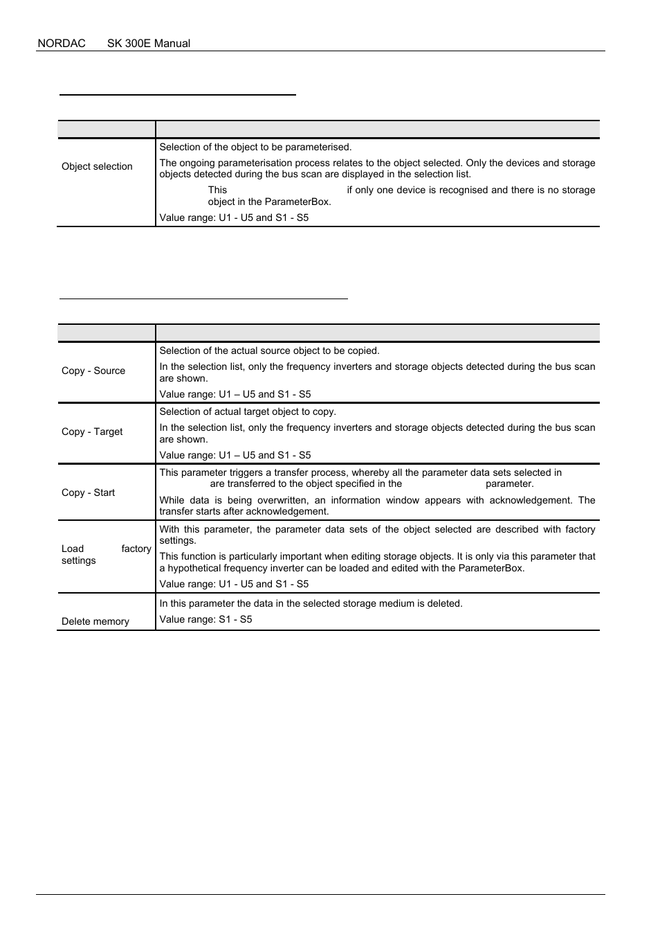 P1101, P1201, P1202 | P1203, P1204, P1205 | NORD Drivesystems BU0300 User Manual | Page 64 / 148