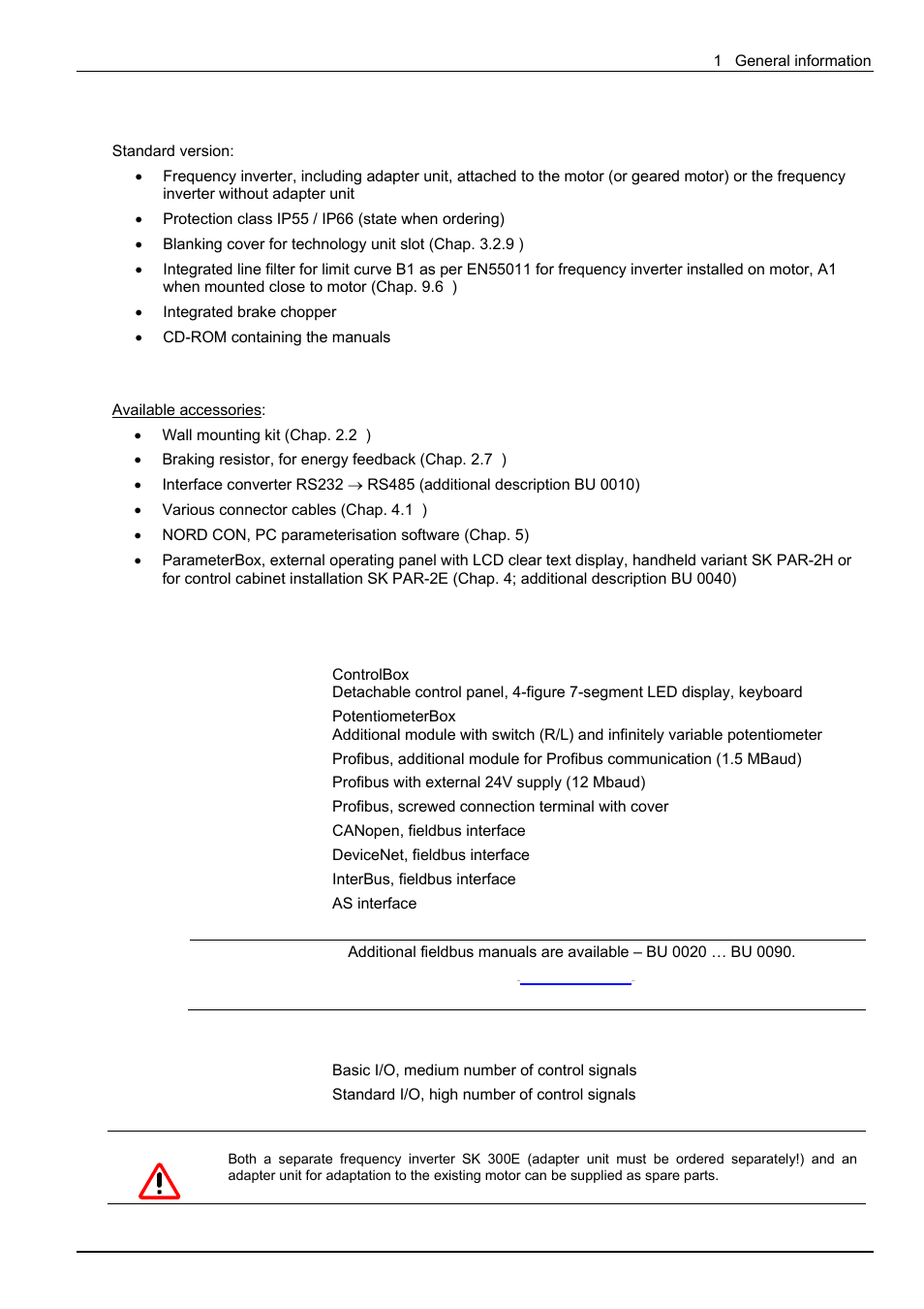 NORD Drivesystems BU0300 User Manual | Page 7 / 148