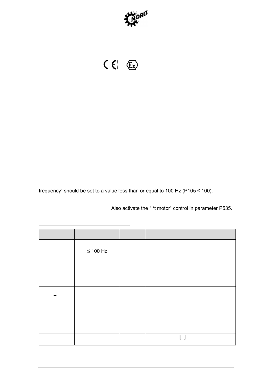 Ii 3d t125°c | NORD Drivesystems BU0310 User Manual | Page 4 / 8