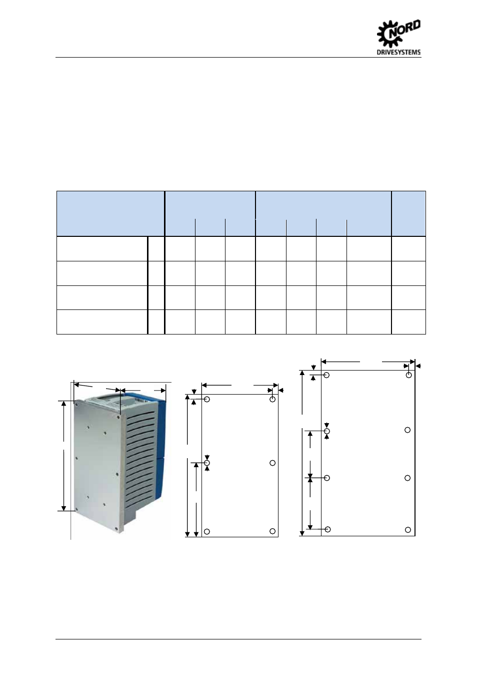 2 sk 5xxe…-cp in coldplate version, Sk 5xxe…-cp in coldplate version | NORD Drivesystems BU0500 User Manual | Page 24 / 180