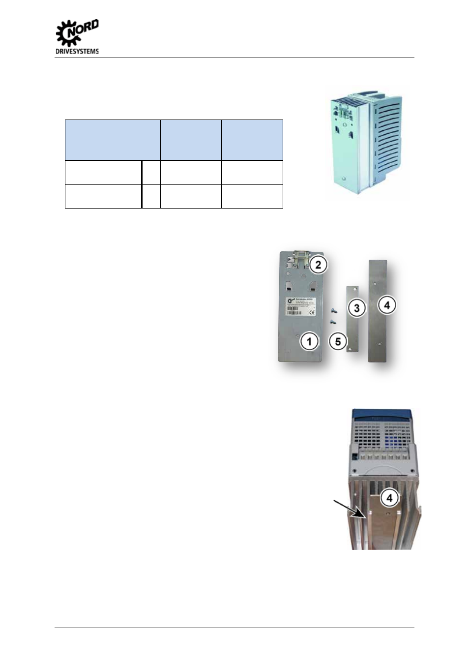 4 snap-on mounting rail kit sk drk1, Scope of delivery, Assembly | Snap-on mounting rail kit sk drk1, 2 assembly and installation | NORD Drivesystems BU0500 User Manual | Page 27 / 180