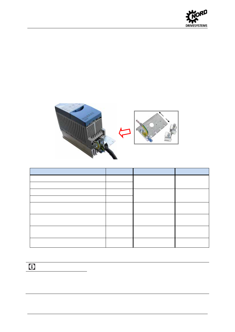 5 emc kit, Emc kit, Fig. 4 emc kit sk emc2-x | Table 4: emc kit sk emc2-x | NORD Drivesystems BU0500 User Manual | Page 28 / 180