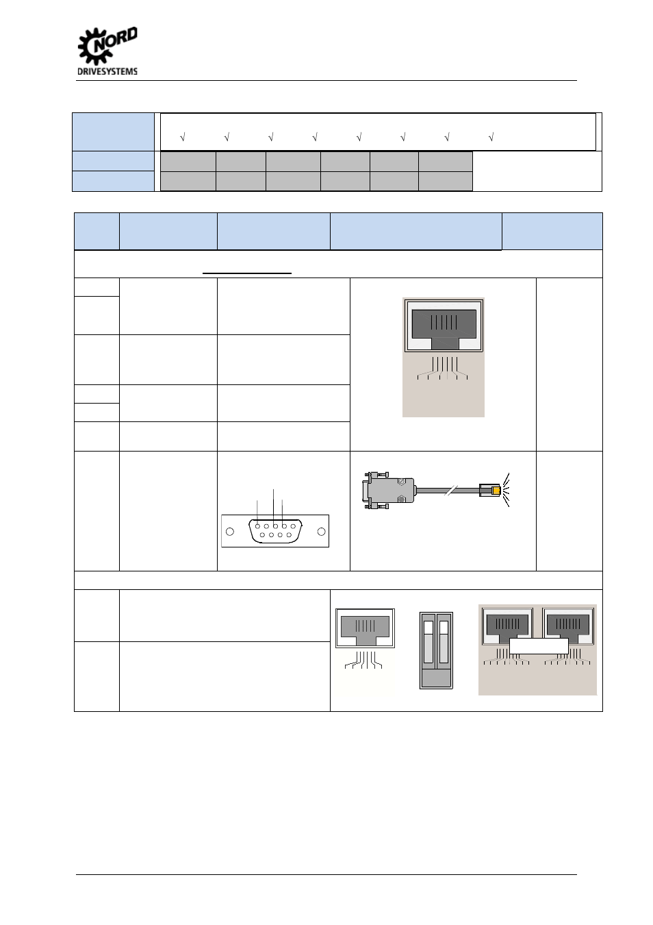 Plug connector block x11 – rs485 / rs232, 2 assembly and installation | NORD Drivesystems BU0500 User Manual | Page 57 / 180