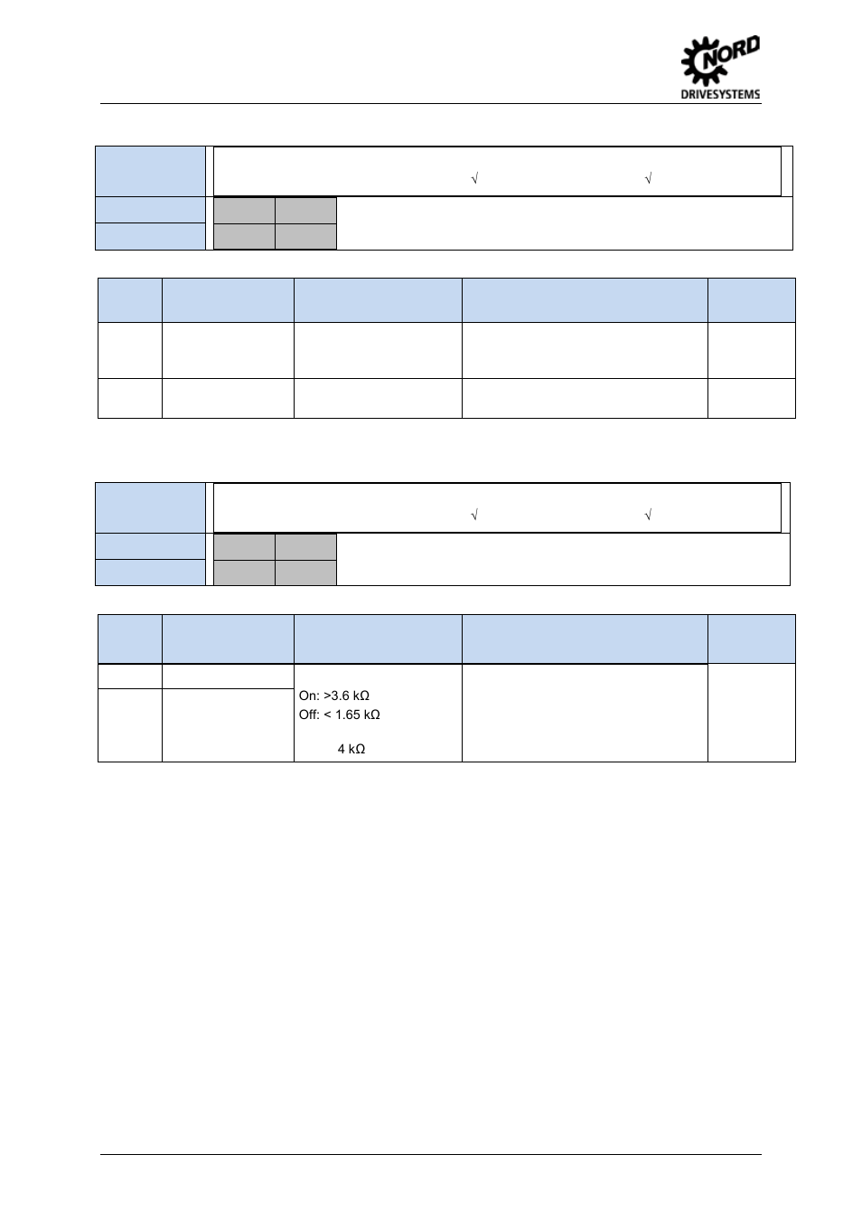 Terminal block x13 – motor ptc (only size 5 … 7) | NORD Drivesystems BU0500 User Manual | Page 58 / 180