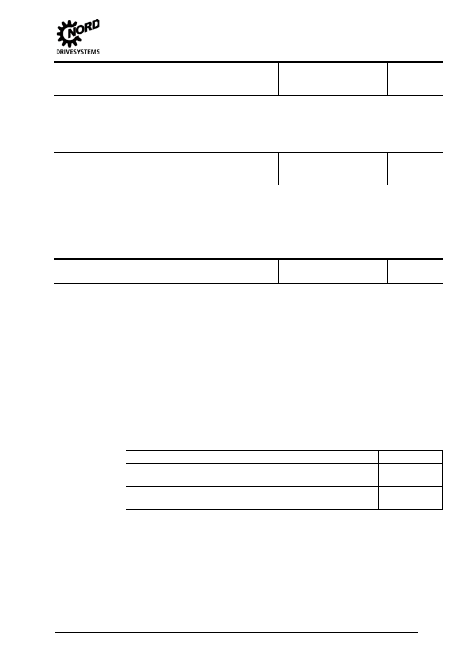 5 parameters, P706, P set last error | P707, Software-version, P708 state of digital in | NORD Drivesystems BU0505 User Manual | Page 139 / 188