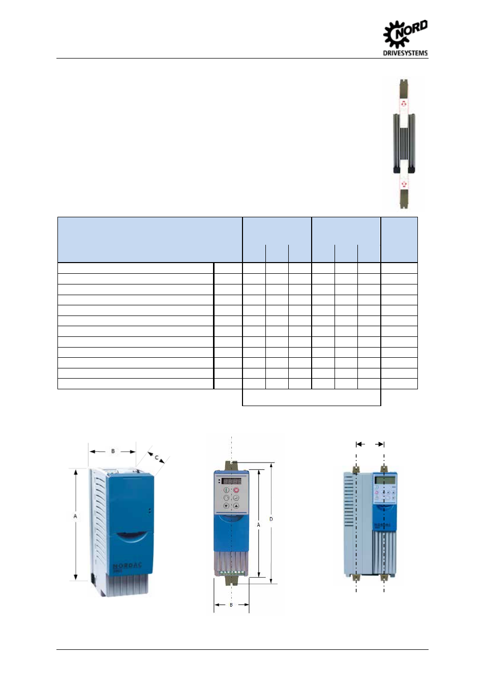 1 sk 5xxe, standard version, Sk 5xxe, standard version | NORD Drivesystems BU0505 User Manual | Page 22 / 188