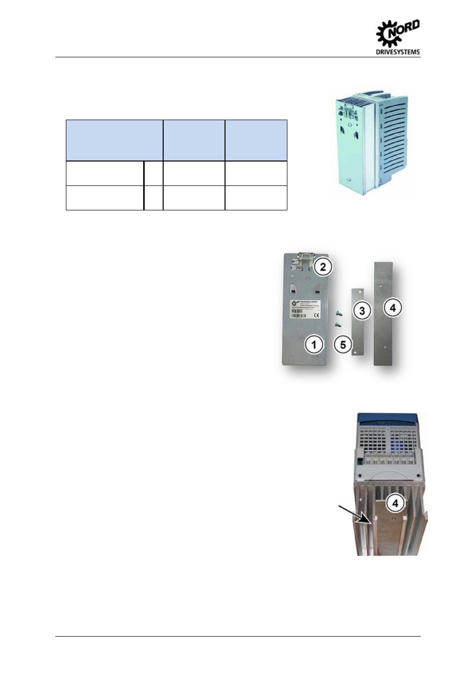 4 snap-on mounting rail kit sk drk1, Scope of delivery, Assembly | Snap-on mounting rail kit sk drk1 | NORD Drivesystems BU0505 User Manual | Page 26 / 188