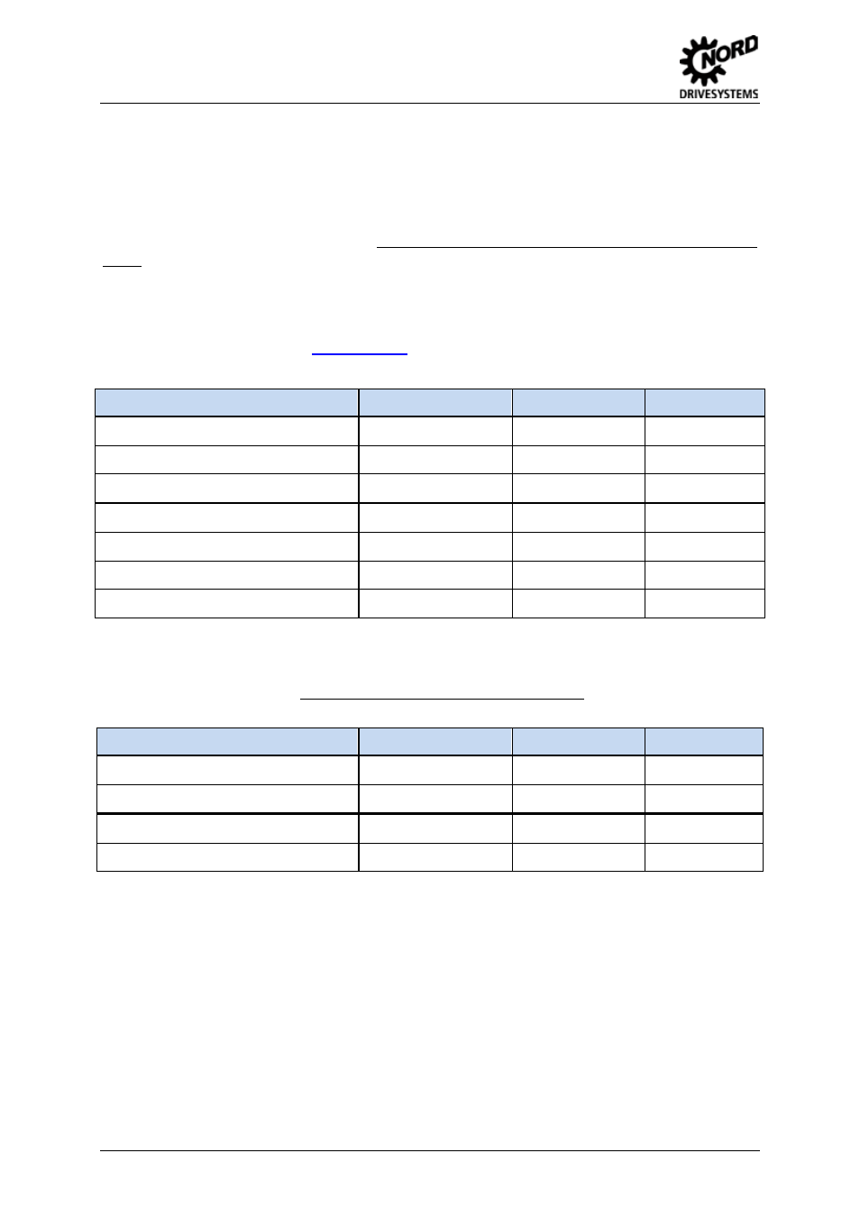 9 line filter, Mains filter sk nhd (up to size 4), Mains filter sk lf2 (size 5 - 6) | Line filter, Table 14: mains filter nhd, Table 15: mains filter lf2 | NORD Drivesystems BU0505 User Manual | Page 36 / 188