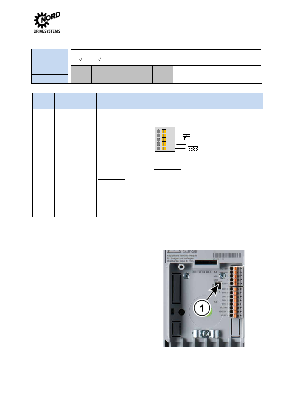 Terminal block x4 – analog i/o, Configuration of analog signals, 2 assembly and installation | NORD Drivesystems BU0505 User Manual | Page 49 / 188