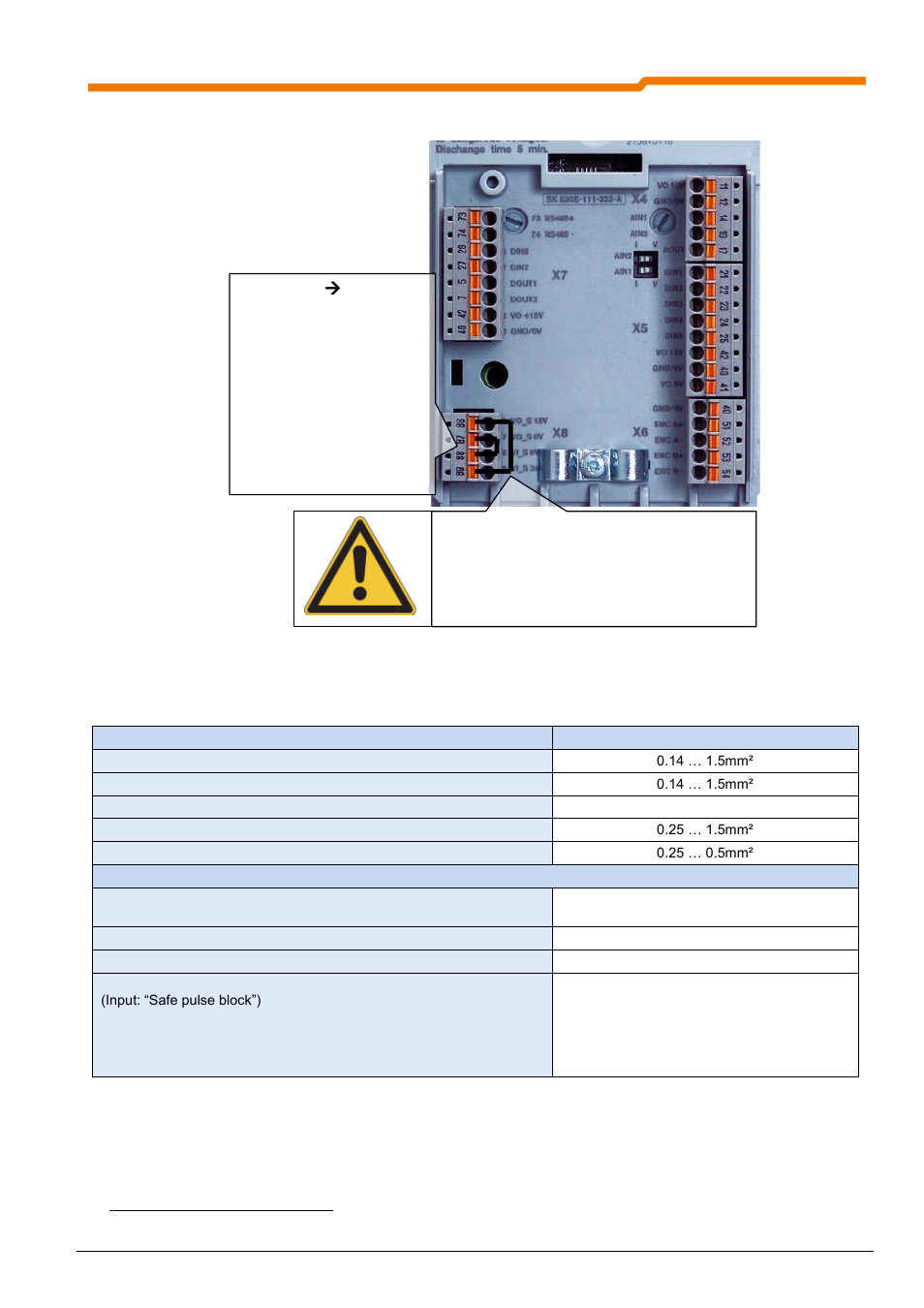 2 connection terminals | NORD Drivesystems BU0530 User Manual | Page 31 / 56