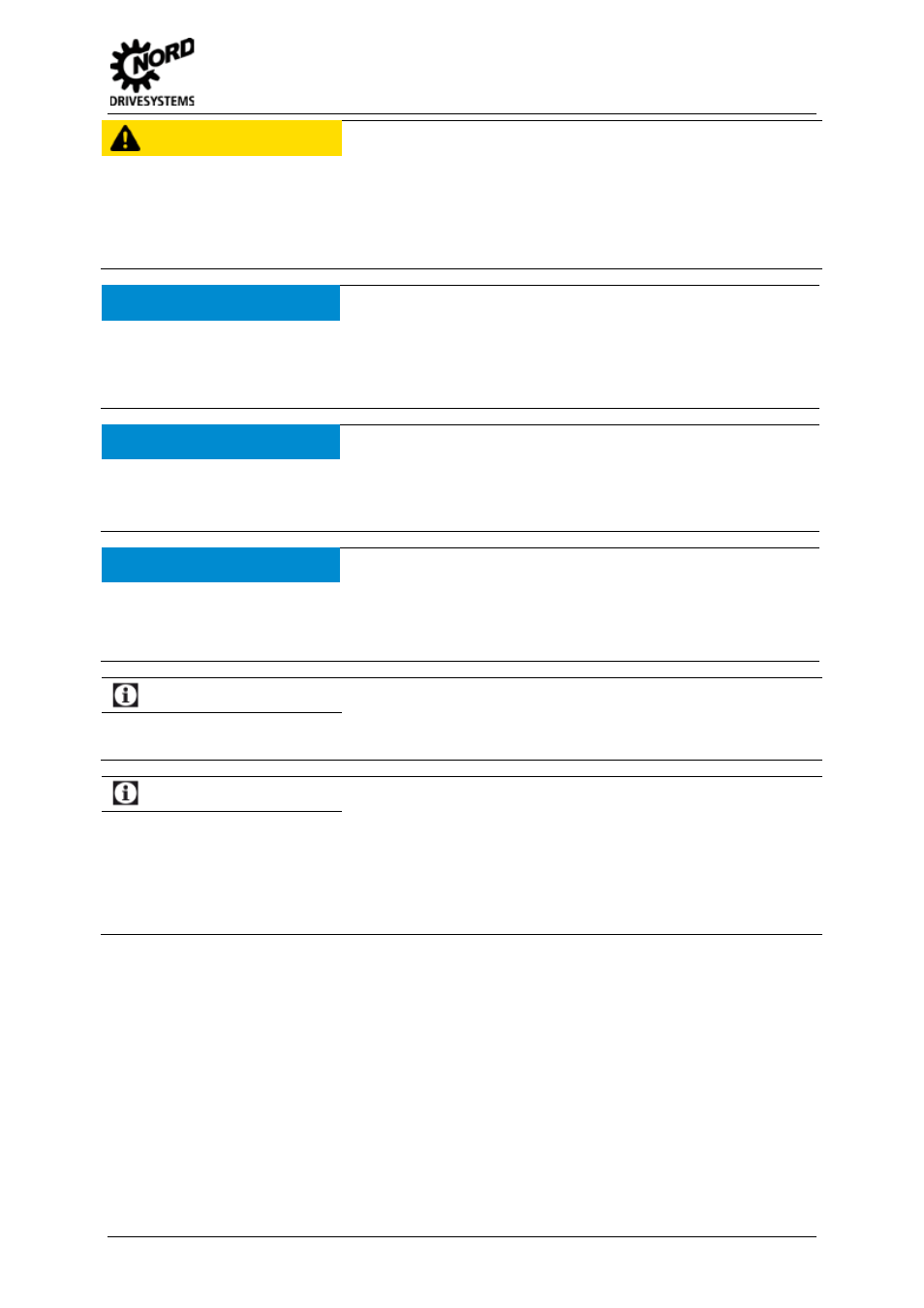 Caution, Notice | NORD Drivesystems BU0540 User Manual | Page 11 / 64