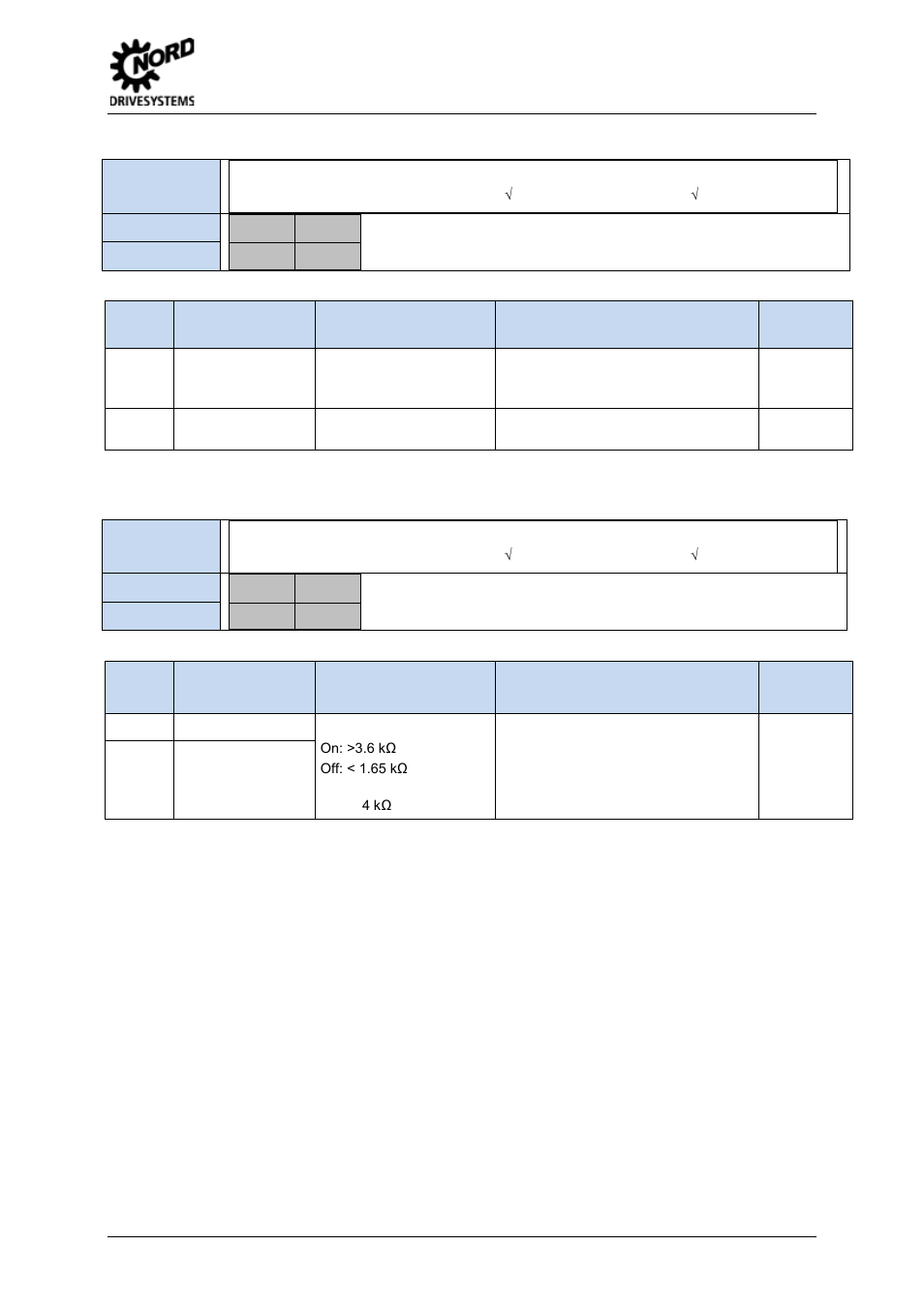 Terminal block x13 – motor ptc (only size 5 … 7), 2 assembly and installation | NORD Drivesystems BU0540 User Manual | Page 29 / 64