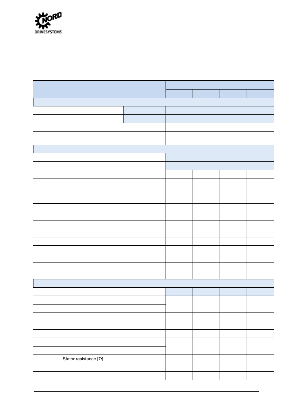 Overview of parameters, user settings, 5 parameters | NORD Drivesystems BU0540 User Manual | Page 39 / 64