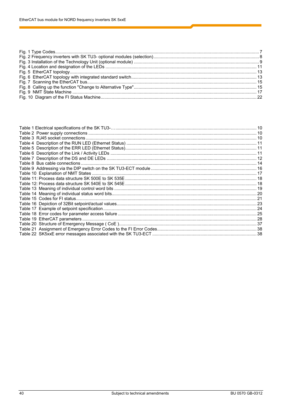 NORD Drivesystems BU0570 User Manual | Page 40 / 44