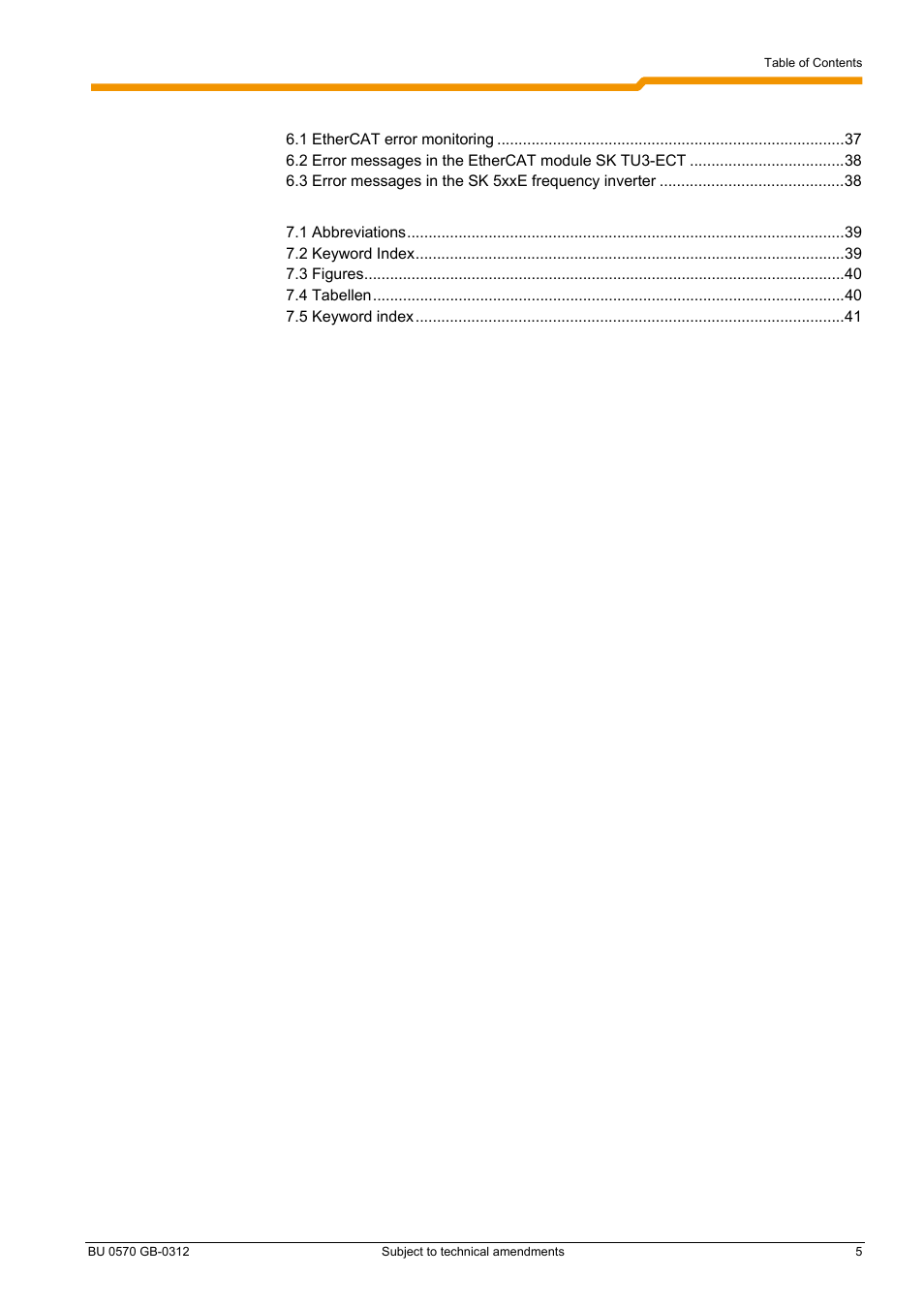 NORD Drivesystems BU0570 User Manual | Page 5 / 44