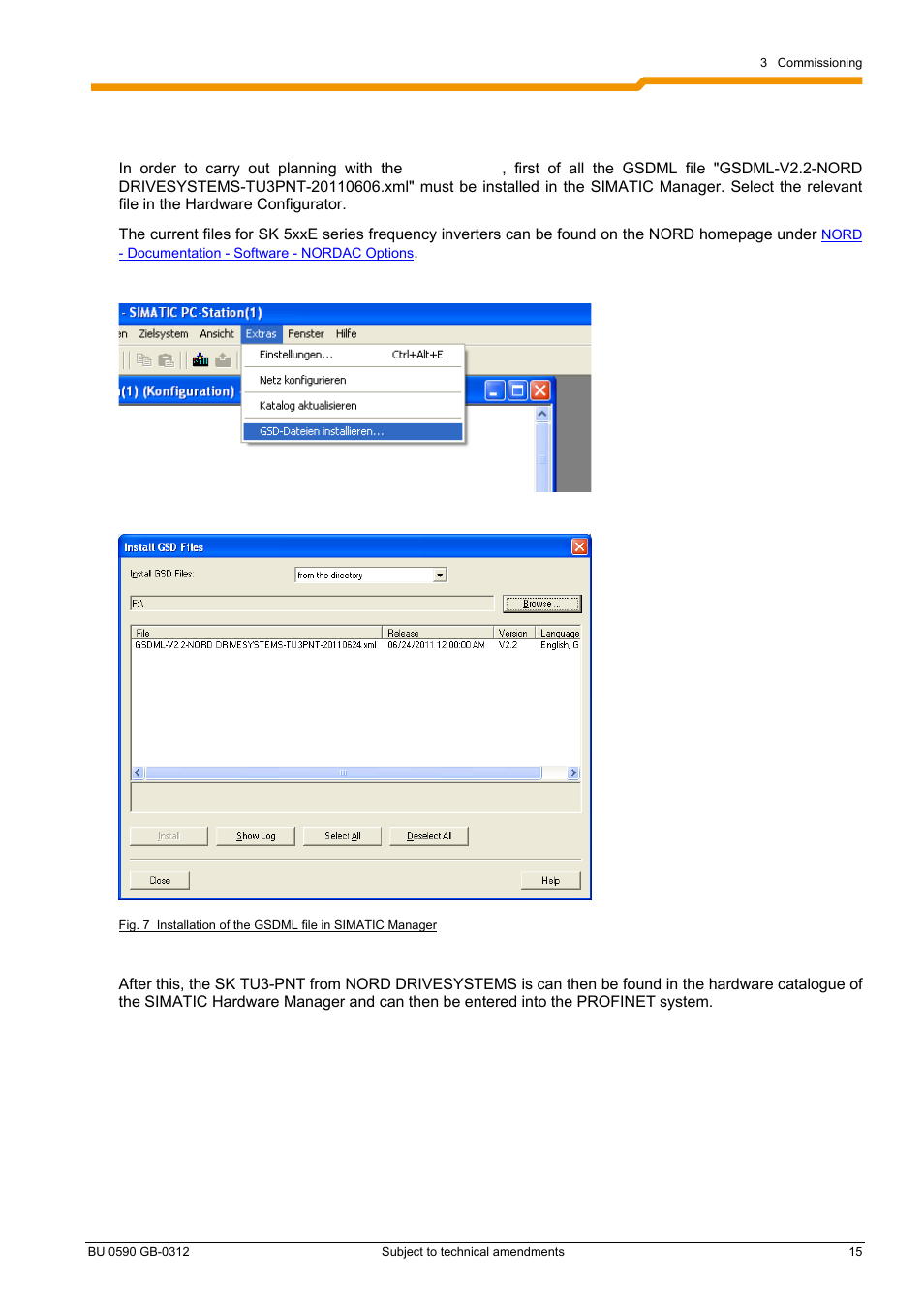 NORD Drivesystems BU0590 User Manual | Page 15 / 48